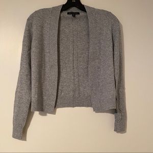 Shrunken Wool/Cashmere Blend Cardigan